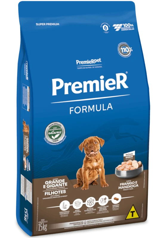 Embalagem de PremieR Formula Cães Filhotes Porte Grande & Gigante Frango