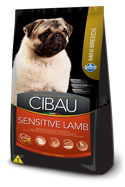 Embalagem de Cibau Sensitive Lamb Mini