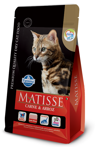 Embalagem de Matisse Carne & Arroz