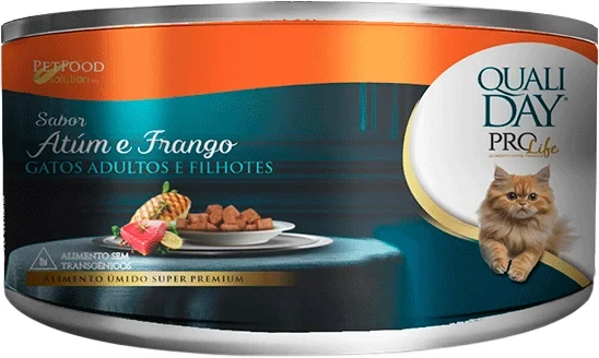 Embalagem de Qualiday Prolife Gatos Adultos Sabor Frango & Vegetais Pouch