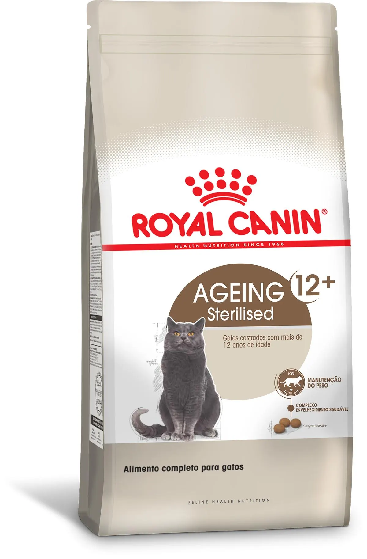 Embalagem de Royal Canin Idosos Castrados 12+
