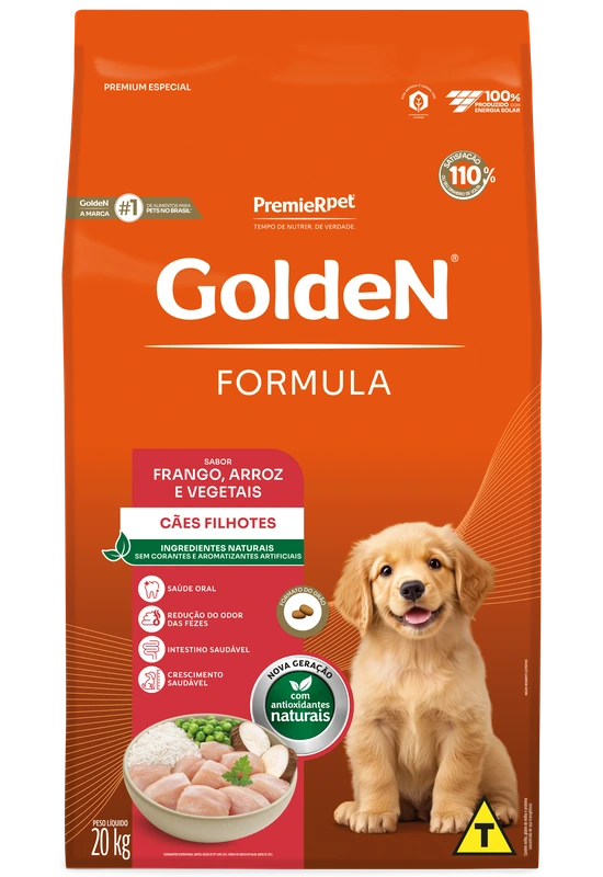Embalagem de GoldeN Formula Cães Filhotes Frango & Arroz