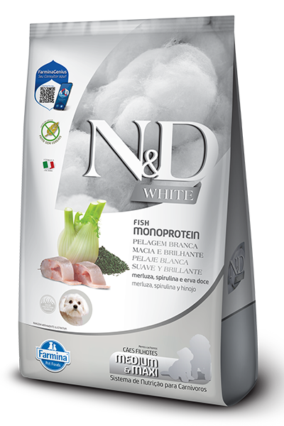 Embalagem de N&D White Puppy Medium & Maxi