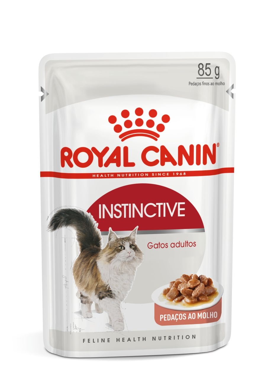 Embalagem de Royal Canin Instinctive Alimento Úmido