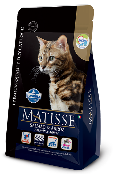 Embalagem de Matisse Salmão & Arroz