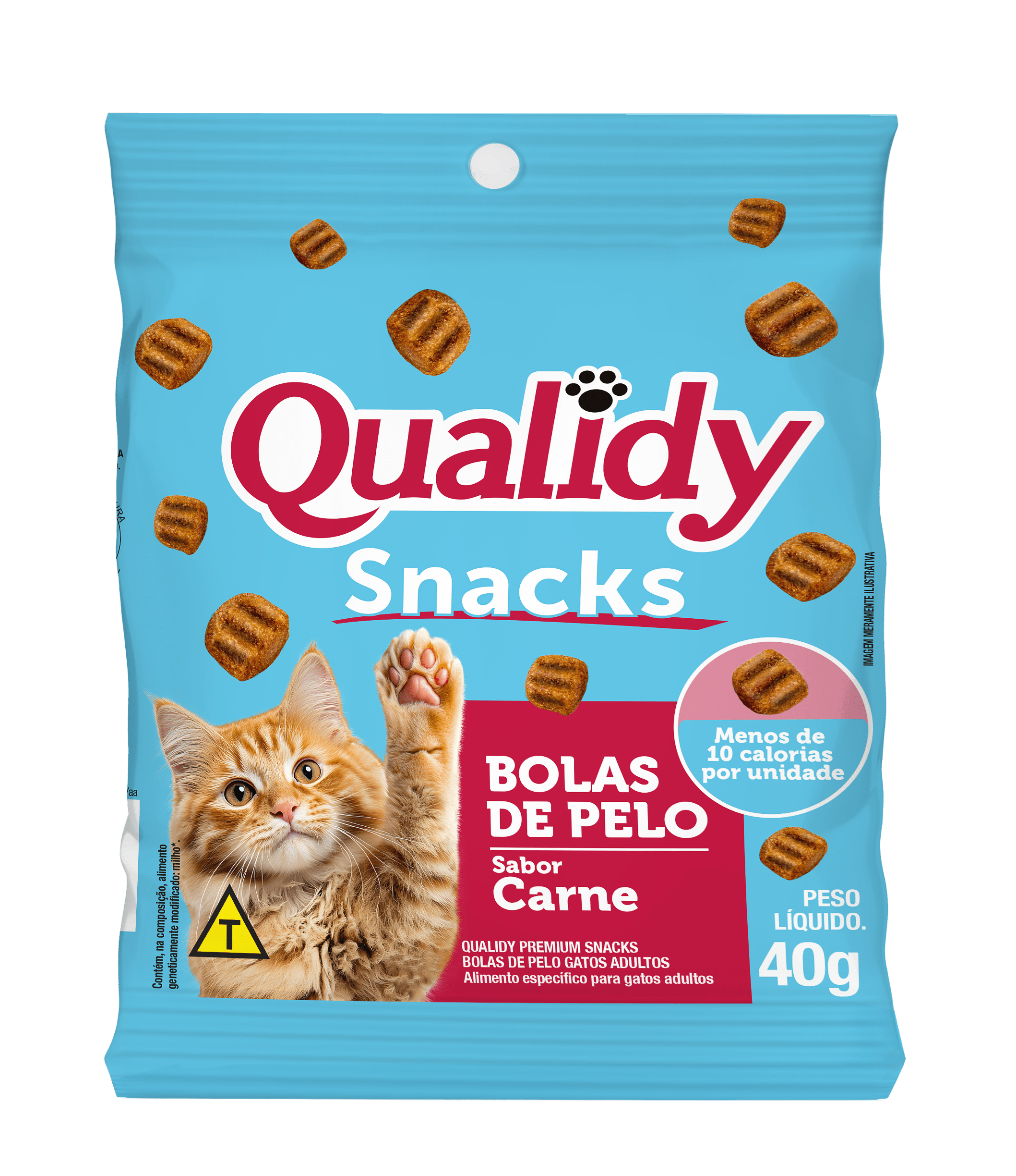 Packshot oficial de Qualidy Premium Snacks Bolas de Pelo Gatos Adultos